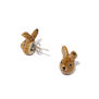 Porcelain bunny stud earrings by And Mary